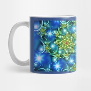 Blue Star Flowers Mug